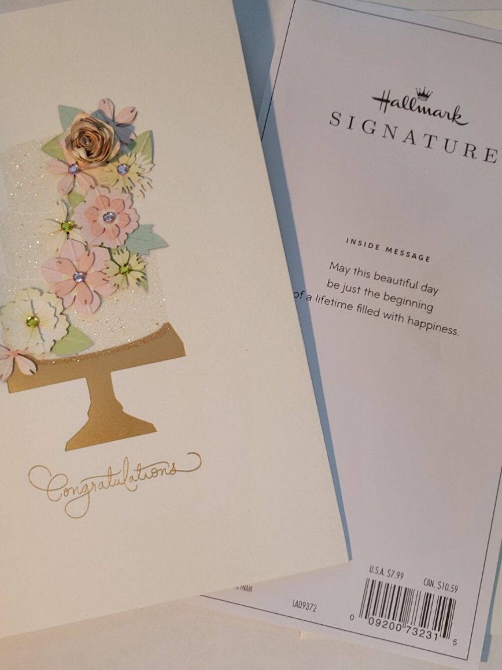 Bundle of three premium Hallmark wedding cards